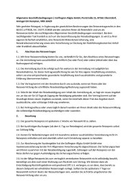 Golfregion Allgäu GmbH Allgemeine Geschäftsbedingungen