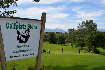 Blick auf den Golfplatz Stenz