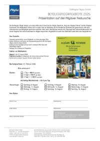 Präsentation Allgäuer Festwoche 2026