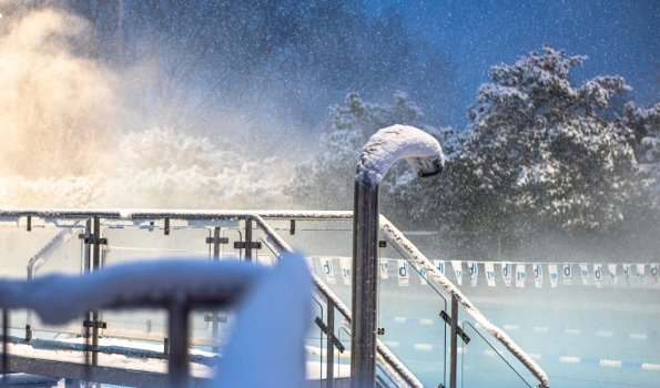 Römer Therme herrlich bei frostigen Temperaturen
