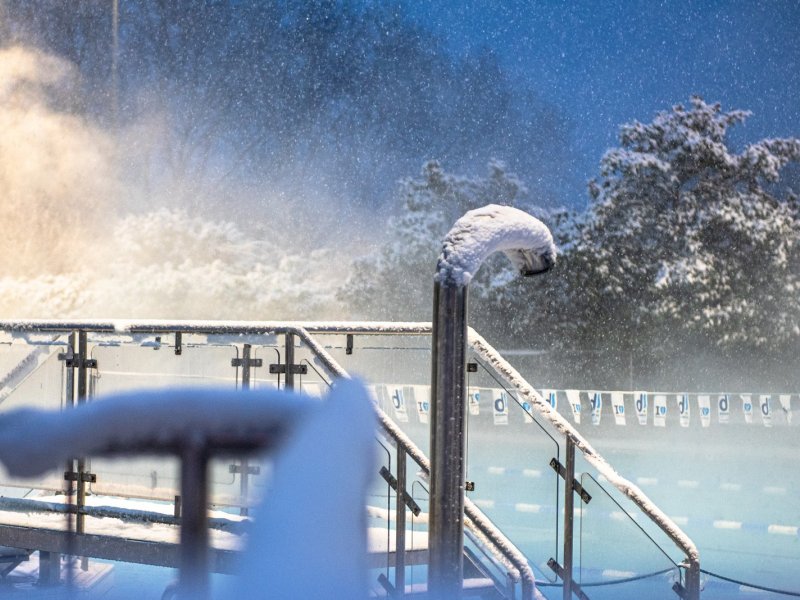 Römer Therme herrlich bei frostigen Temperaturen