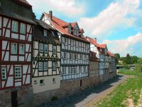 Fuldaradweg R1 mit Fachwerkzeile