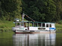 Das Wanderschiff im Kirnitzschtal bei Pirna-Sachsen