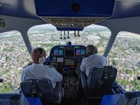 Cockpit im Zeppelin