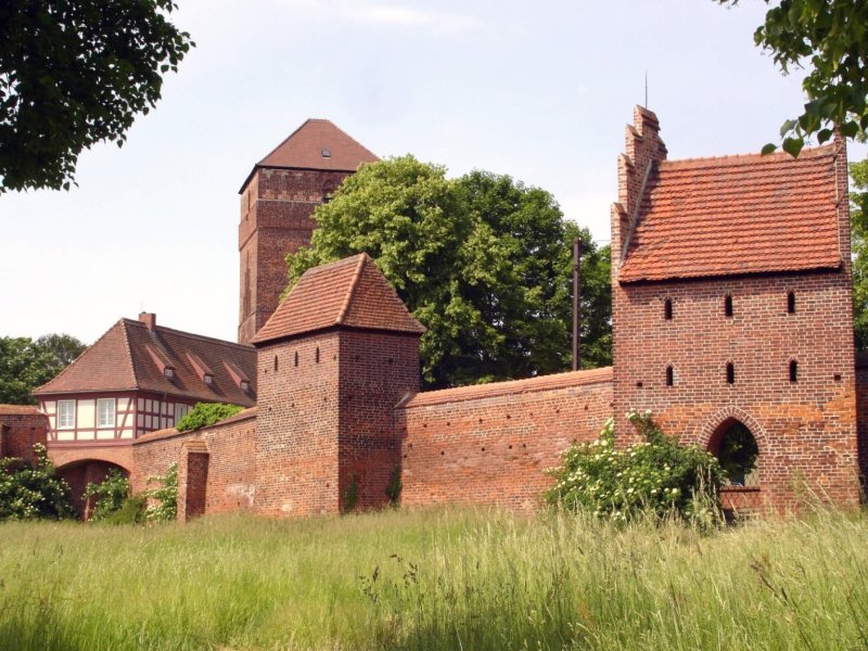 Blick auf die Museen Alte Bischofsburg in Wittstock