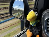 Klecks im Auto
