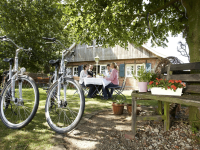 Gemütliche Fahrradpause in Meppen