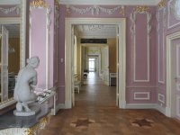 Rosa Eckkabinett im Sommerpalais Greiz
