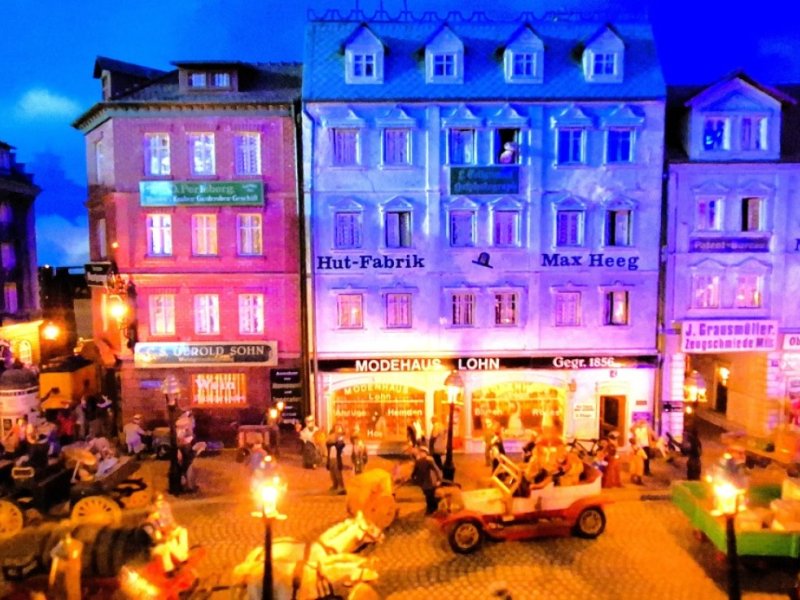 Fürther Miniaturwelten - Stadt am Abend