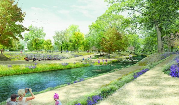 Landesgartenschau Ellwangen - Visualisierung Stadtstrand