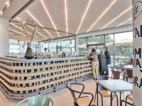DAS MINSK Kunsthaus in Potsdam 2024, Cafébar HEDWIG © DAS MINSK Kunsthaus in Potsdam, Foto: Ladislav Zajac