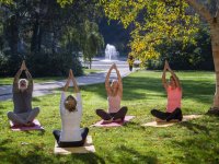 Yoga im Kurpark Bad Sassendorf © Klaus Peter Kappest