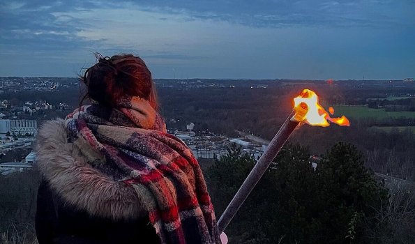 Fackelwanderung auf der Halde Hoheward