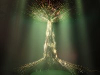 Gasometer Oberhausen Kunstinstallation Der Baum Ars Electronica Solutions grün08