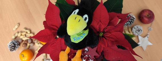 Klecks in Weihnachtsstimmung