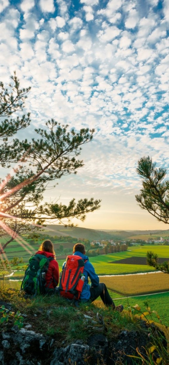 Naturpark Altmühltal - Sonnenuntergang auf dem Burgsteinfelsen