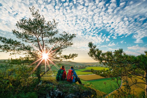 Naturpark Altmühltal - Sonnenuntergang auf dem Burgsteinfelsen