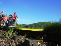 Draisinentour im Pfälzer Bergland