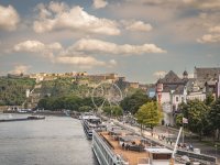 Moselufer mit Blick auf die Festung ©Koblenz-Touristik GmbH / Johannes Bruchhof