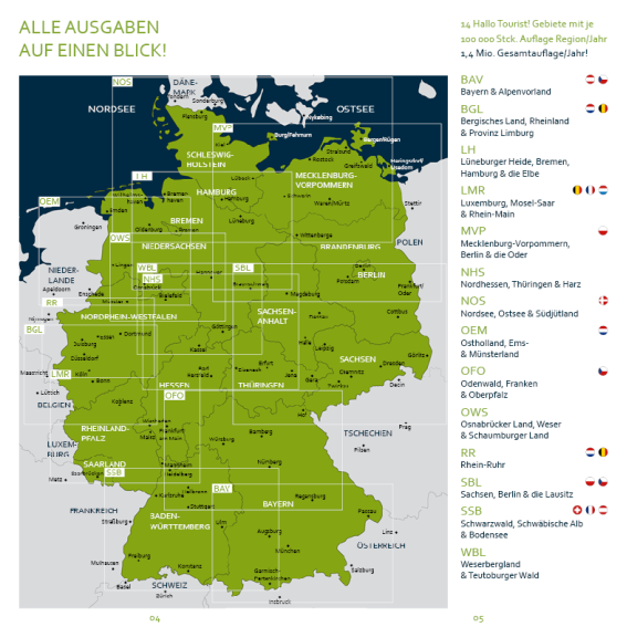 Alle 14 Gebiete