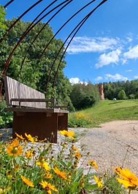Gemütliche Sitzgelegenheit - Landesgartenschau 2027 in Aue-Bad Schlema