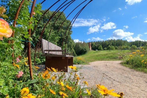 Gemütliche Sitzgelegenheit - Landesgartenschau 2027 in Aue-Bad Schlema