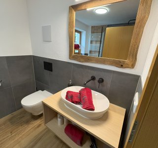 Badezimmer in der Ferienwohnung