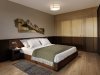 1767626 Schlafzimmer mit Holzverkleidung und einfacher Dekoration