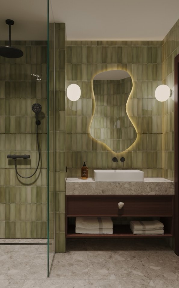 Klassisches Apartment Badezimmer