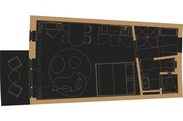 Grundriss-Studio-Apartment