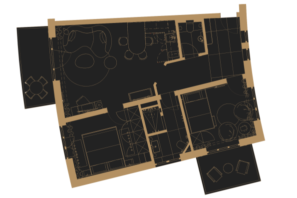 Grundriss-Familien-Suite