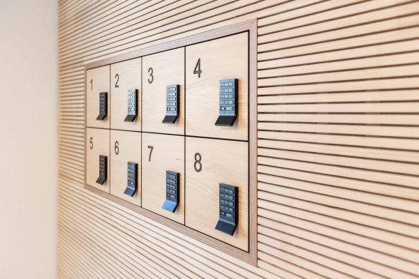 Tresor im Eingangsbereich für die Zimmerkarten.