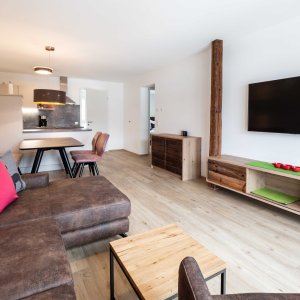 Wohnzimmer mit Küchenzeile