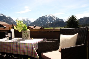 Freie Bergsicht nach Süden
