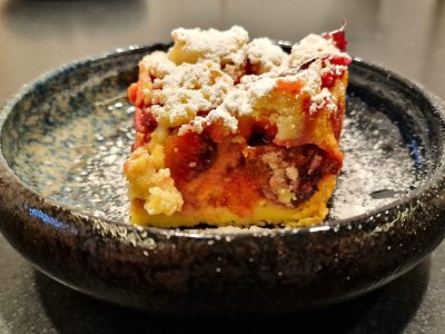selbstgemachter Pflaumenkuchen