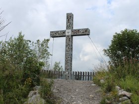 Geschafft - eine Stunde Wanderung zum Schlosskopf