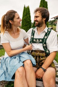 Gastgeber in Tracht