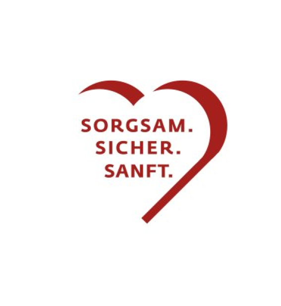 sorgsam, sicher, sanft