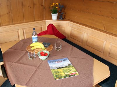 Sitzecke in der Ferienwohnung Rappenkopf