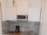 Küche mit Microwelle