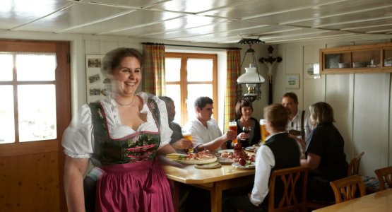 Gastlichkeit in der Alpe Hochwies