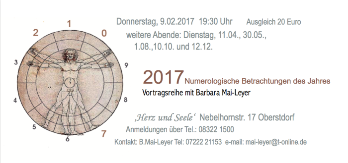 Numerologische Betrachtung 2017