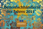 Plakat Bettenfachhändlering des Jahres 2011