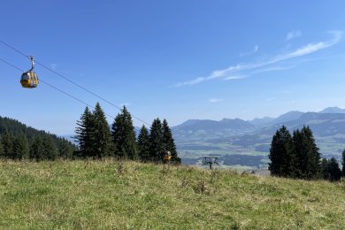 Ausblick auf die Hörnergondel