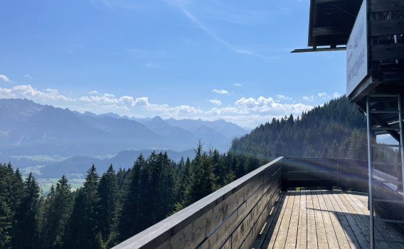 Terrasse mit schönem Panorama