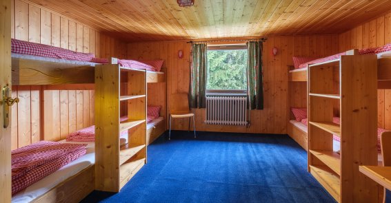 8-Bett-Zimmer im Hörnerhaus - ideal für eine Klassenfahrt