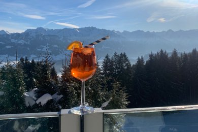 Aussicht auf der Sonnenterrasse