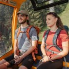 Auf geht's mit der Hörnerbahn Gemütliche Anreise zum Hörnerhaus mit der Hörnerbahn.