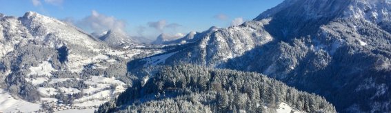 Panoramablick an der Bergstation