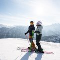 Skifahren bei traumhafter Aussicht